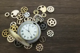 懐中時計。このブログでは時間の経過を表している。
