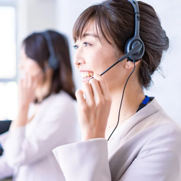 電話オペレーターが対応いたします。